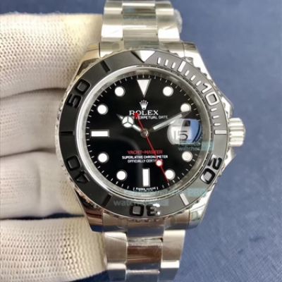 Replice EW Factory 3135 Rolex Yacht-Master Watch 40MM SS Gray Dial Bezel